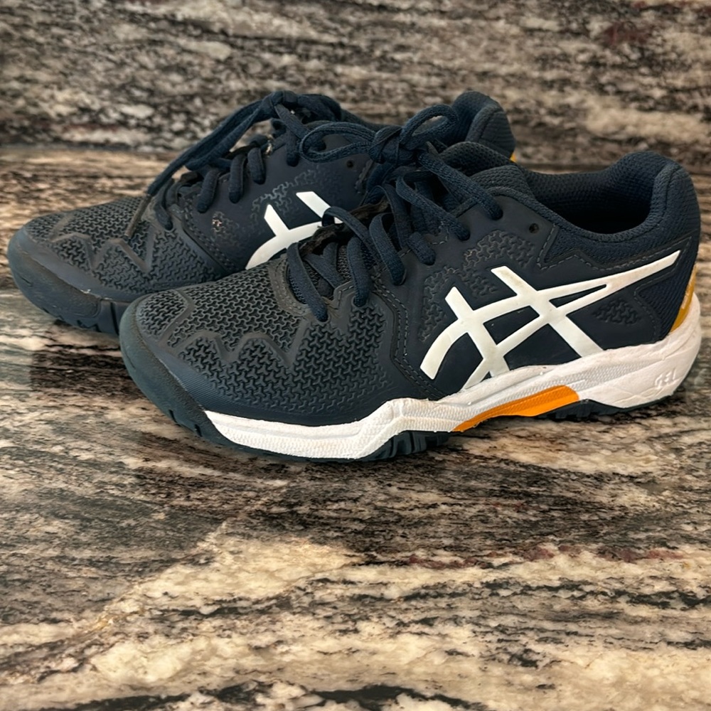 ASICS Junior blue tennis shoes. Size 1.